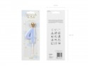 Bougie d'anniversaire Chiffre 4, bleu clair, 9.5cm