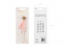 Bougie d'anniversaire Chiffre 4, rose clair, 9.5cm