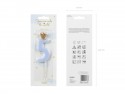 Bougie d'anniversaire Chiffre 5, bleu clair, 9.5cm