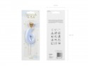 Bougie d'anniversaire Chiffre 6, bleu clair, 9.5cm