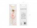 Bougie d'anniversaire Chiffre 6, rose clair, 9.5cm