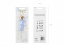 Bougie d'anniversaire Chiffre 7, bleu clair, 9.5cm