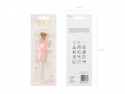 Bougie d'anniversaire Chiffre 7, rose clair, 9.5cm