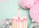 Bougie d'anniversaire Chiffre 8, rose clair, 9.5cm