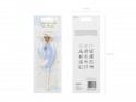 Bougie d'anniversaire Chiffre 9, bleu clair, 9.5cm