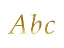 Autocollants lettre, or