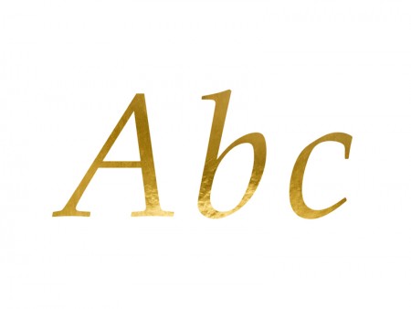 Autocollants lettre, or