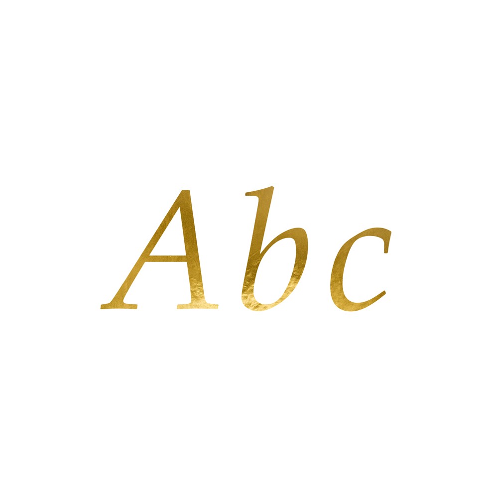 Autocollants lettre, or