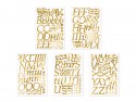 Autocollants lettre, or