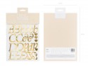 Autocollants lettre, or