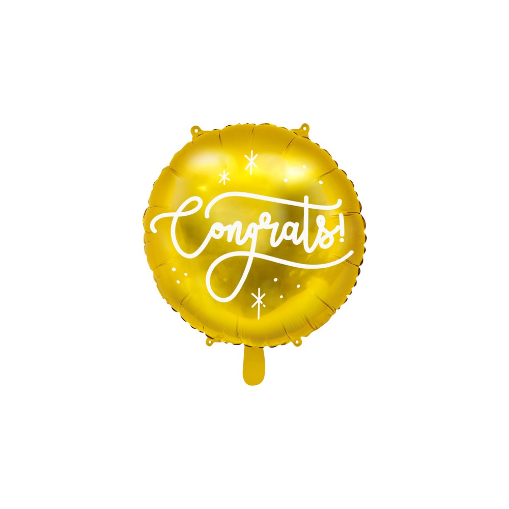 Ballon en Mylar Congrats ! 45cm, or