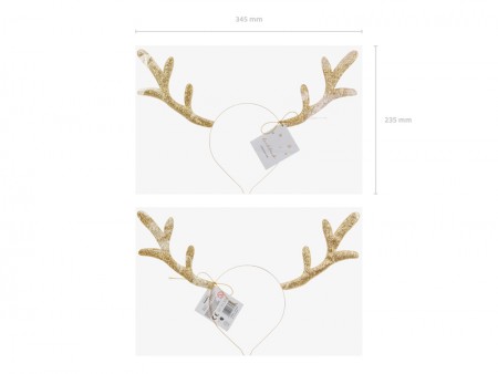 Bandeau Renne, or, 34.5x22cm
