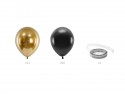 Guirlande de ballons - noir et or, 200cm