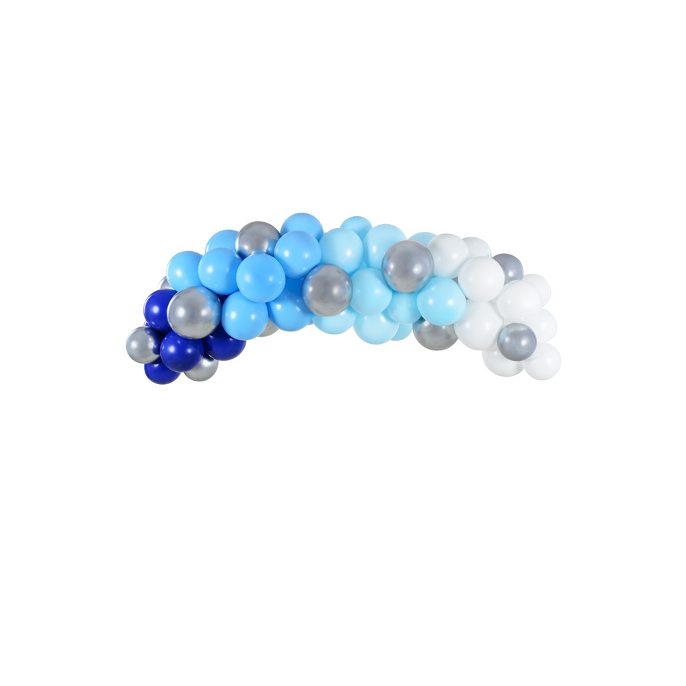 Guirlande de ballons - bleu, 200cm
