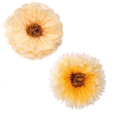 Lot de 2 grandes fleurs en...