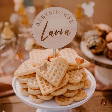 Cake topper en bois...