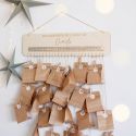 Calendrier de l'avent personnalisable en bois "cannage"