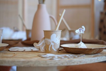 8 gobelets "dinosaure...