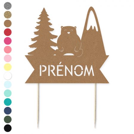 Cake topper en papier...