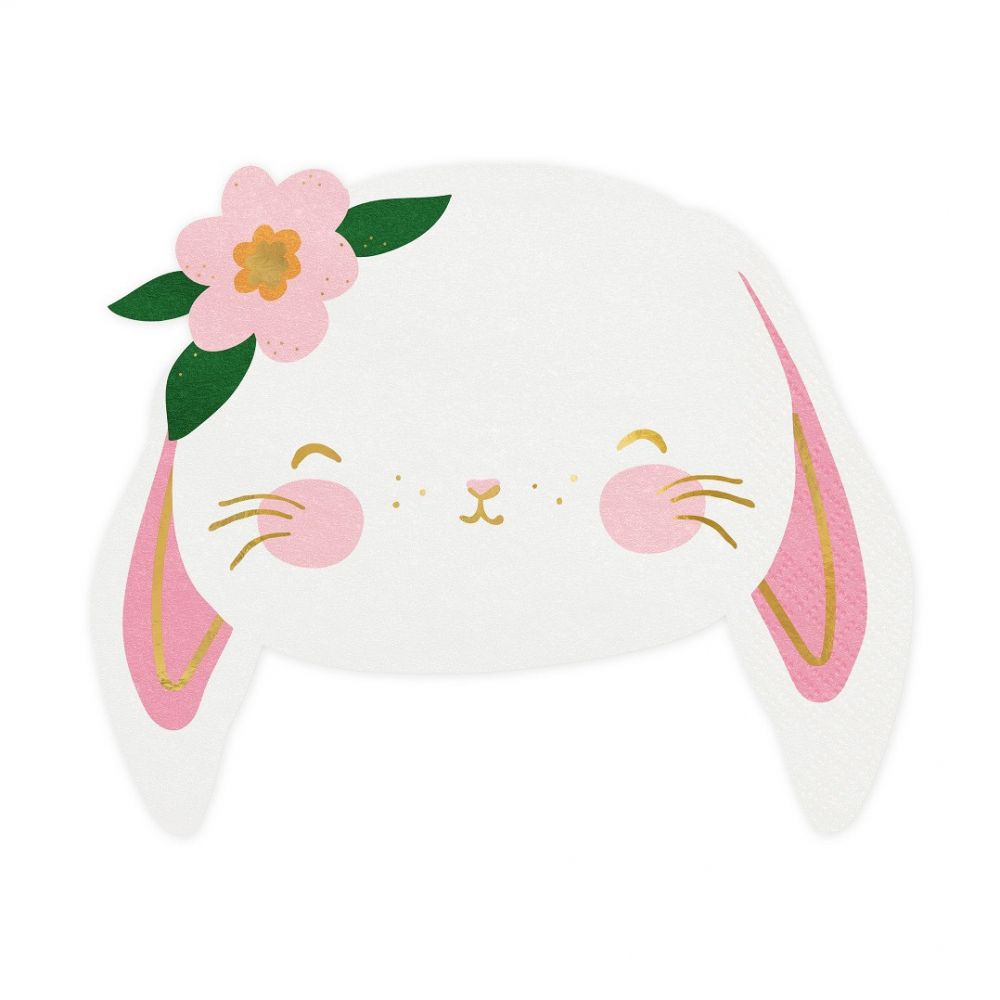 20 Serviettes de table - lapin