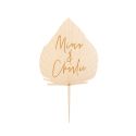 Cake topper en bois personnalisable "palme"