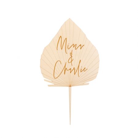 Cake topper en bois...
