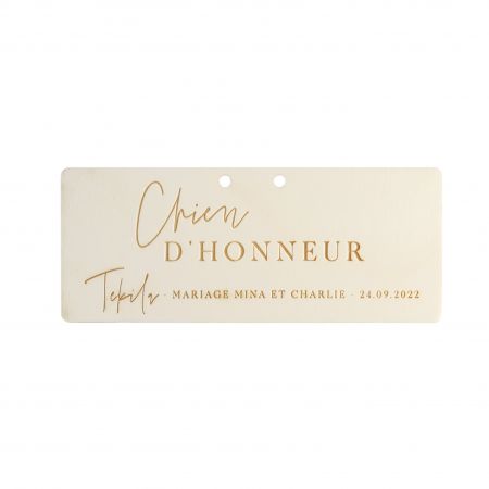 Pancarte pour chien en bois...