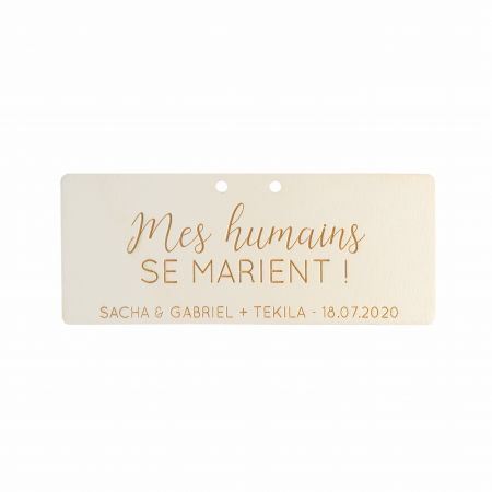 Pancarte pour chien en bois...