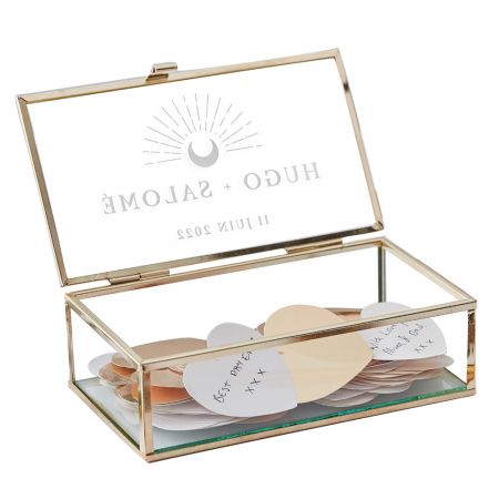 Livre d'or boîte en verre...