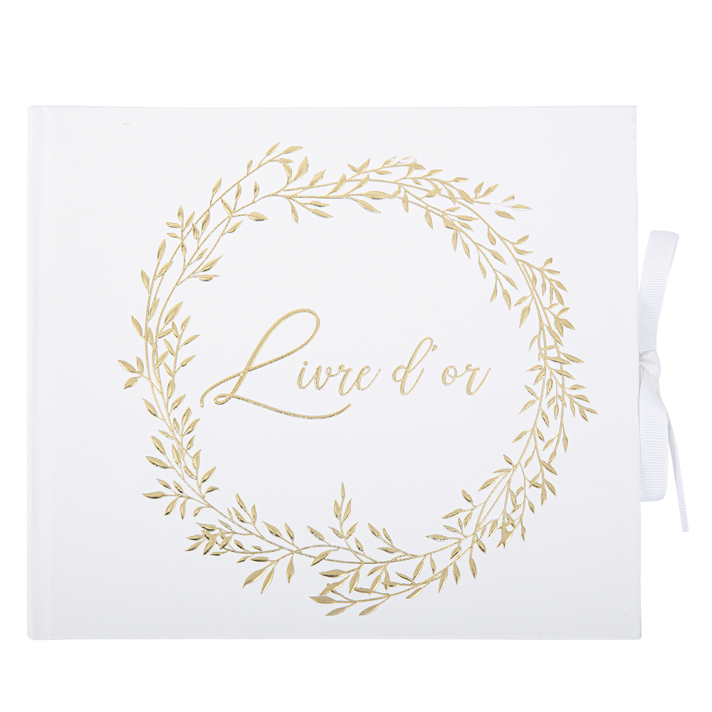 Livre d'or feuilles dorées
