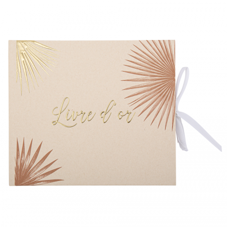 Livre d'or feuilles de palme