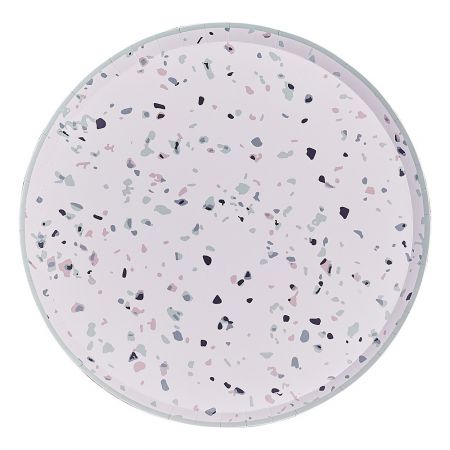 8 assiettes "terrazzo"- 25 cm