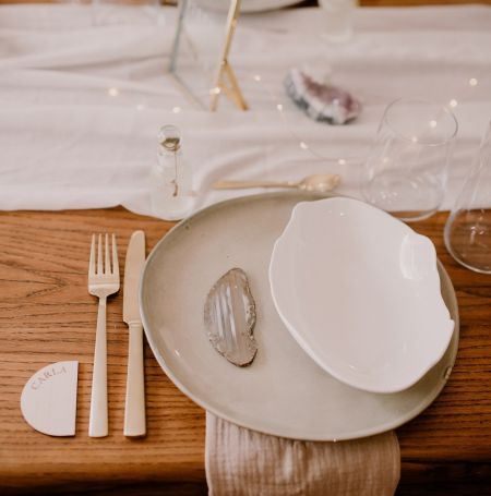 Marque place en bois...