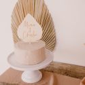 Cake topper en bois personnalisable "palme"