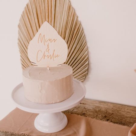 Cake topper en bois...