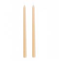 2 bougies cierges pêche - 30 cm