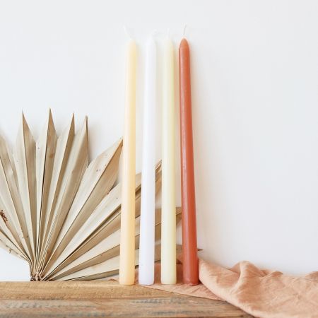 2 bougies cierges blanches...