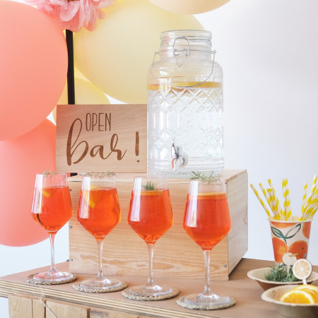 Panneau en bois "Open bar"...