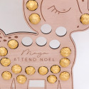 Calendrier de l'avent personnalisable en bois "faon" - 50 cm