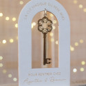 Décoration personnalisable "clé magique du Père Noël"