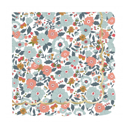 16 serviettes "liberty...