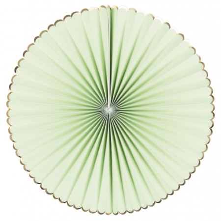 Lot de 3 rosaces "sauge et or"