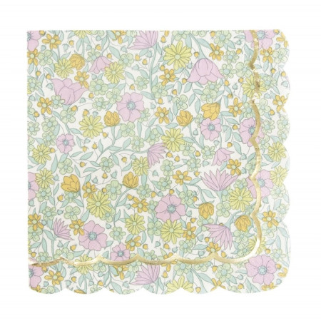 16 serviettes "liberty...