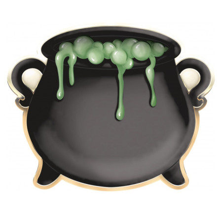 8 assiettes chaudron "école...