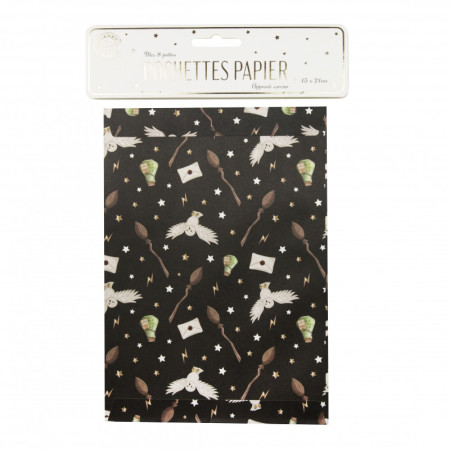 8 sachets en papier "école...