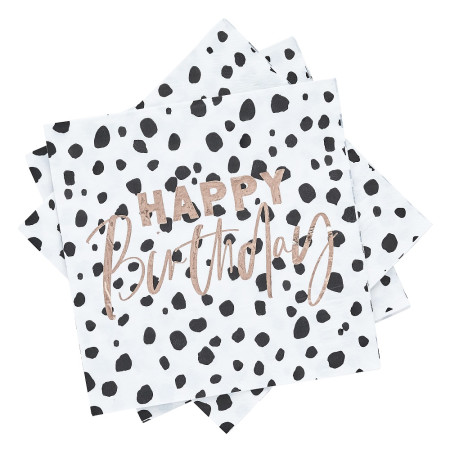20 serviettes "dalmatien" -...