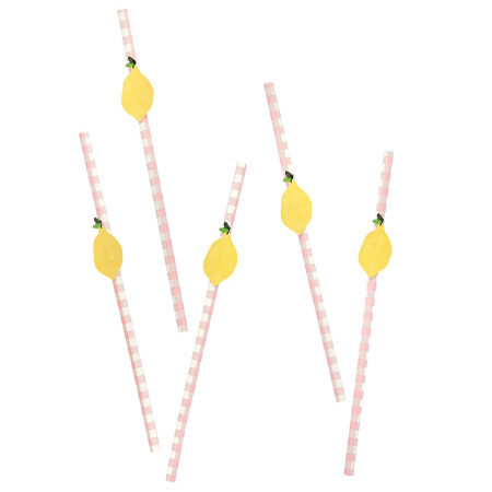 20 pailles "garden party"