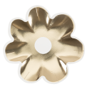 8 assiettes "gold marguerite" - 22.5 cm