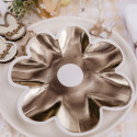 8 assiettes "gold marguerite" - 22.5 cm