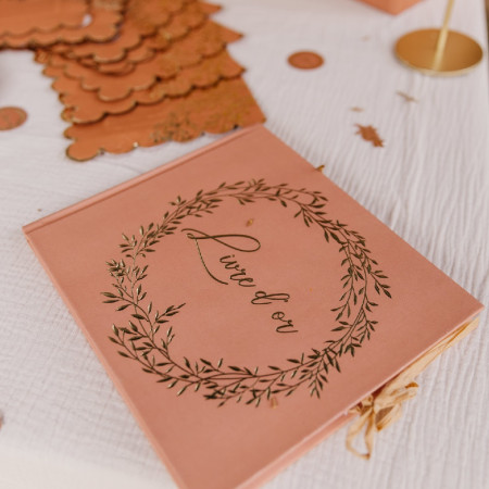 Livre d'or "terracotta...